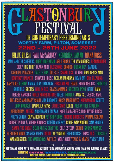 Glastonbury Festival 2023 Setlists 